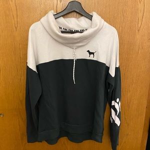 Pink Green and White Sweatshirt